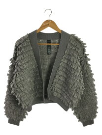 【中古】SHAREEF◆23AW/LOOP KNIT CARDIGAN/カーディガン(厚手)/1/ウール/GRY/23714026【レディースウェア】