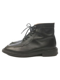 【中古】Tricker’s◆Uチップブーツ/レースアップブーツ/レザーソール/BLK【シューズ】