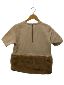 【中古】OBLI◆トップス/FREE/コットン/BEG/ファー付き【レディースウェア】