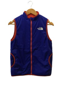 【中古】THE NORTH FACE◆Reversible Cozy Vest/ジャケット/150cm/ナイロン/BLU【キッズ】