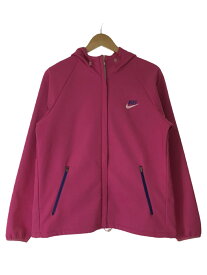 【中古】NIKE◆ジップパーカー/XL/ポリエステル/PNK/無地【レディースウェア】