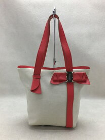 【中古】Salvatore Ferragamo◆ハンドバッグ/キャンバス/ピンク/AU-21 B822【バッグ】