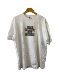 【中古】THE BLACK EYE PATCH◆BLURRED OG LABEL TEE WHITE/Tシャツ/XL/ホワイト/ロゴ/ボカシ【メンズウェア】