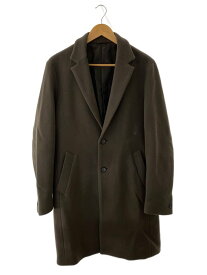 【中古】STUDIOUS◆チェスターコート/3/ウール/KHK/無地//【メンズウェア】