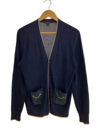 【中古】LOUIS VUITTON◆カーディガン(薄手)/S/シルク/NVY【メンズウェア】