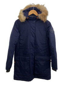 【中古】Woolrich◆ロングダウンジャケット/S/ナイロン/NVY【レディースウェア】