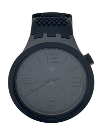 【中古】SWATCH◆クォーツ腕時計/アナログ/ラバー/BLK/BLK/SO27B100【服飾雑貨他】