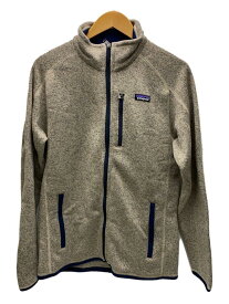 【中古】patagonia◆フリースジャケット/M/--/ベージュ/無地/25528fa22【メンズウェア】