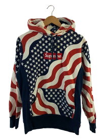 【中古】Supreme◆Box Logo Pullover Flag/パーカー/M/コットン【メンズウェア】