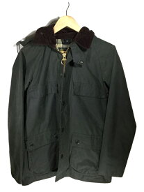 【中古】Barbour◆オイルドジャケット/34/コットン/KHK/無地/1702283/襟元ヨゴレ【メンズウェア】