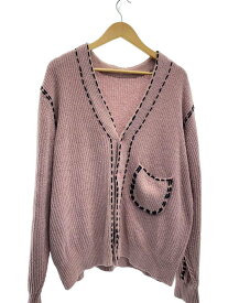 【中古】PHINGERIN◆PG1 CARDIGAN/カーディガン(厚手)/L/コットン/PNK/PD-232-KN-031//【メンズウェア】