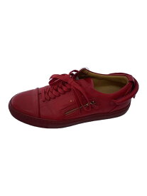 【中古】BUSCEMI◆ローカットスニーカー/43/RED/レザー【シューズ】