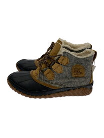 【中古】SOREL◆ショートブーツ/24.5cm/GRY/1834081052【シューズ】