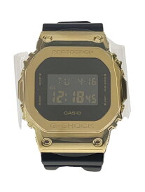 【中古】CASIO◆G-SHOCK クォーツ腕時計(GM-5600G)/BLK-GLD【服飾雑貨他】