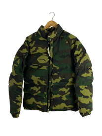 【中古】A BATHING APE◆ダウンジャケット/L/ナイロン/GRN/カモフラ【メンズウェア】