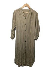 【中古】COUP DE CHANCE◆21SS/【洗える】ジェイミーサテンシャツワンピース/キュプラ100％/38/BEG/無地【レディースウェア】