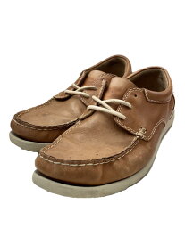 【中古】Clarks◆シューズ/UK7/BRW/レザー/121213292//【シューズ】