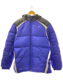 【中古】NIKE◆ダウンジャケット/M/ポリエステル/BLU/299767-400【メンズウェア】