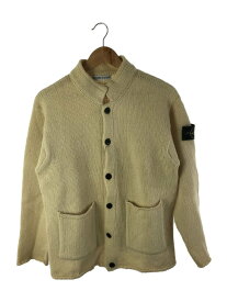 【中古】STONE ISLAND◆スタンドカラーニットジャケット/ウール/IVO/アーカイブ/archive/massimo osti//【メンズウェア】