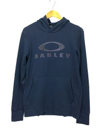 【中古】OAKLEY◆ENHANCE QD FLEECE HOODIE/M/コットン/ネイビー【レディースウェア】