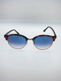 【中古】Ray-Ban◆サングラス/ウェリントン/セルロイド/BRD/BLU/メンズ/RB4246F【服飾雑貨他】