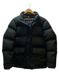 【中古】TOMMY HILFIGER◆ダウンジャケット/M/ナイロン/BLK/MW19660【メンズウェア】