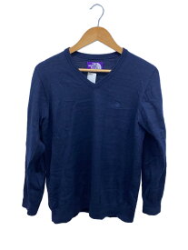 【中古】THE NORTH FACE PURPLE LABEL◆セーター(厚手)_NT6652N/L/ウール/NVY【メンズウェア】