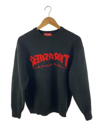 【中古】Supreme◆Thrasher Sweater/セーター(厚手)/S/アクリル/ブラック/【メンズウェア】