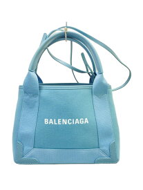 【中古】BALENCIAGA◆バッグ/キャンバス/BLU/390346・4790・S・002123/カバス/ポーチ付き【バッグ】