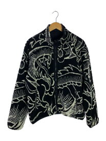 【中古】STUSSY◆ジャケット/M/ポリエステル/118510/Dragon Sherpa Reversibl【メンズウェア】