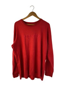 【中古】Supreme◆長袖Tシャツ/XL/コットン/RED【メンズウェア】