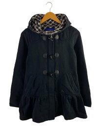 【中古】BURBERRY BLUE LABEL◆ダッフルコート/38/コットン/BLU/faf33-671-09【レディースウェア】