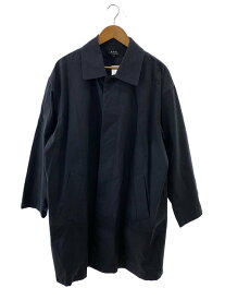【中古】A.P.C.◆ステンカラーコート/L/コットン/GRY/チェック/1110421【メンズウェア】
