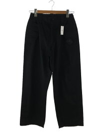 【中古】YOHJI YAMAMOTO◆ストレートパンツ/3/コットン/BLK/無地/MS-P14-001【メンズウェア】