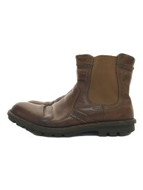 【中古】Clarks◆サイドゴアブーツ/UK7.5/BRW/レザー/060913292【シューズ】