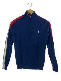 【中古】POLO RALPH LAUREN◆長袖カットソー/S/コットン/NVY/無地/WMGFSWES3T00006【レディースウェア】