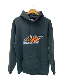 【中古】Lee◆90s/パーカー/L/コットン/BLK/プリント【メンズウェア】