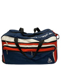 【中古】le coq sportif◆トラベルキャリー/ポリエステル/NVY/チャック破損有【バッグ】