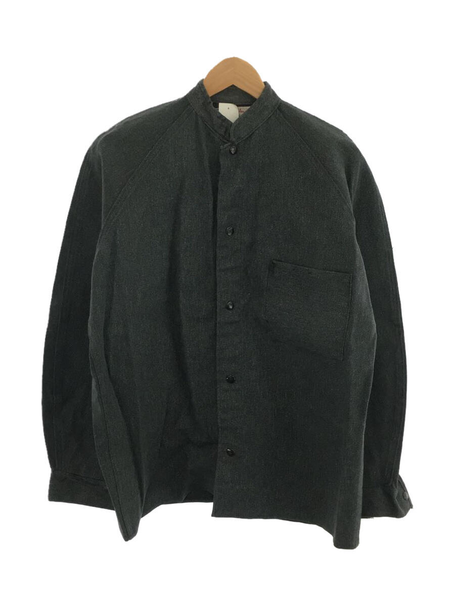 Vintage 50s〜 ブラックシャンブレー スタンドカラーワークジャケット SIZE:40