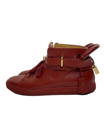 【中古】BUSCEMI◆ハイカットスニーカー/南京錠/43/RED/レザー【シューズ】