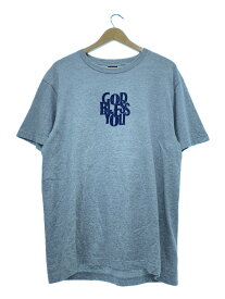 【中古】EXAMPLE◆Tシャツ/L/コットン/GRY/GOD BLESS YOU【メンズウェア】