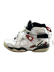 【中古】NIKE◆AIR JORDAN 8/24cm/ホワイト/汚れ/エアジョーダン/305368-104【シューズ】