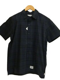 【中古】WTAPS◆半袖シャツ/1/コットン/NVY/チェック/211TQDT-SHM03【メンズウェア】