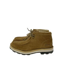 【中古】Clarks◆ワラビーブーツ/裏ボア/26.5cm/BEG【シューズ】