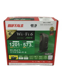 【中古】BUFFALO◆無線LANルーター(Wi-Fiルーター) WSR-1800AX4S-BK【パソコン】