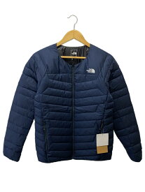 【中古】THE NORTH FACE◆THUNDER ROUNDNECK JACKET_サンダーラウンドネックジャケット/L/ナイロン/NVY【メンズウェア】