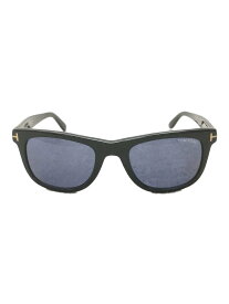 【中古】TOM FORD◆サングラス/ウェリントン/プラスチック/BLK/BLU/メンズ/TF336 01V【服飾雑貨他】