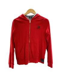 【中古】DIESEL◆ジャケット/16/コットン/RED/無地/RN74299【レディースウェア】