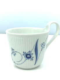 【中古】ROYAL COPENHAGEN◆Blue Fluted Plain/ALPHABET MUG N/WHT/マグカップ/マグ【キッチン用品】