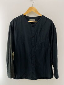 【中古】YOHJI YAMAMOTO◆長袖シャツ/4/コットン/BLK/無地/ho-b49-037【メンズウェア】